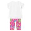 Picture of Mayoral Toddler Girls Summer Top & Leggings Set X 2 - White Fuchsia