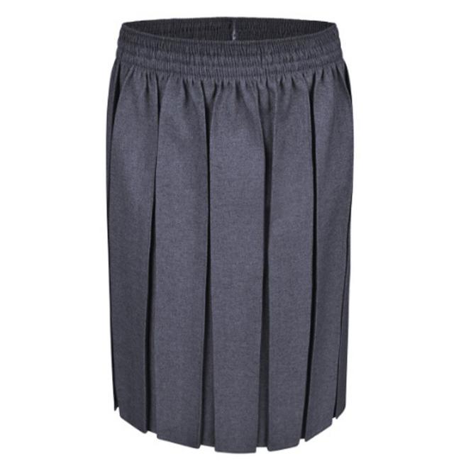 Picture of Schoolwear Girls Box Pleats Skirt - Grey