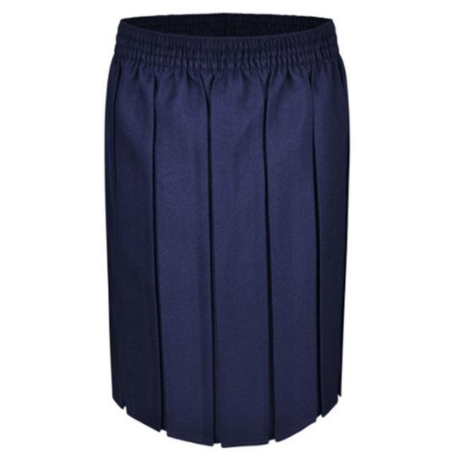 Picture of Schoolwear Girls Box Pleats Skirt - Navy Blue