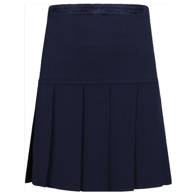 Picture of Schoolwear Girls Fan Pleats Skirt - Navy