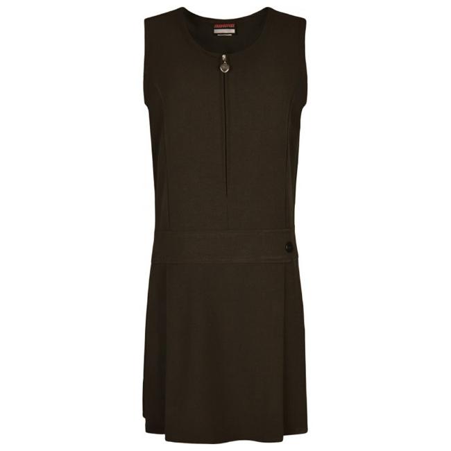 Picture of Schoolwear Girls Stretch Pinafore - Brown