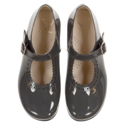 Picture of Panache Mary Jane Shoe - Dark Grey Patent