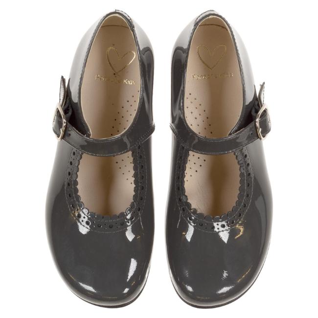 Picture of Panache Mary Jane Shoe - Dark Grey Patent