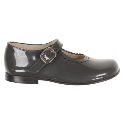 Picture of Panache Mary Jane Shoe - Dark Grey Patent