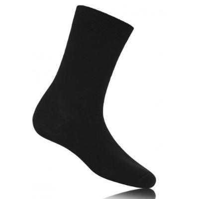 Picture of Schoolwear Boys Cotton Rich Plain Knit Ankle Socks X 3 pair Pack - Black
