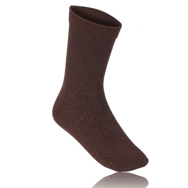 Picture of Schoolwear Boys Cotton Rich Plain Knit Ankle Socks X 3 Pair Pack - Brown