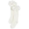 Picture of Caramelo Kids Girls Ruffle Ribbon Knee High Socks - White