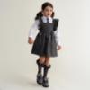 Picture of Caramelo Kids Girls Ruffle Ribbon Knee High Socks - Grey