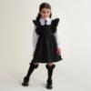 Picture of Caramelo Kids Girls Ruffle Ribbon Knee High Socks - Black