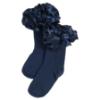 Picture of Caramelo Kids Girls Satin Ribbon Ankle Socks - Navy