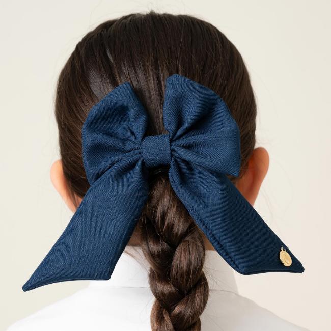 Picture of Caramelo Kids Girls School Hair Clip Bow - Navy
