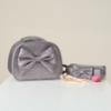 Picture of Caramelo Kids Glitter Pencil Case With Padded Bow - Grey Glitter