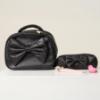 Picture of Caramelo Kids Glitter Pencil Case With Padded Bow - Black Glitter