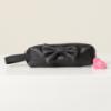 Picture of Caramelo Kids Glitter Pencil Case With Padded Bow - Black Glitter