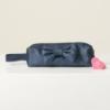 Picture of Caramelo Kids Glitter Pencil Case With Padded Bow - Navy Glitter