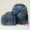Picture of Caramelo Kids Glitter Pencil Case With Padded Bow - Navy Glitter