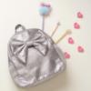 Picture of Caramelo Kids Glitter School Bag With Bow - Grey Glitter