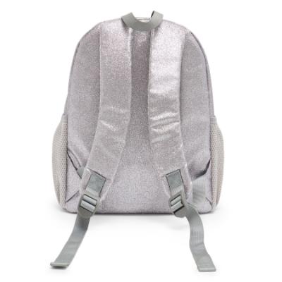 Picture of Caramelo Kids Glitter School Bag With Bow - Grey Glitter