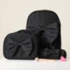 Picture of Caramelo Kids Pencil Case With Contrasting Padded Bow - Black