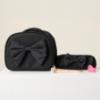 Picture of Caramelo Kids Pencil Case With Contrasting Padded Bow - Black