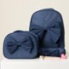 Picture of Caramelo Kids Pencil Case With Contrasting Padded Bow - Navy