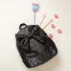 Picture of Caramelo Kids Glitter School Bag With Bow - Black Glitter