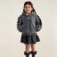 Picture of Caramelo Kids Girls Hooded Short Coat With Frill - Grey