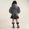 Picture of Caramelo Kids Girls Hooded Short Coat With Frill - Grey