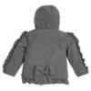 Picture of Caramelo Kids Girls Hooded Short Coat With Frill - Grey