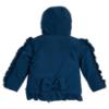 Picture of Caramelo Kids Girls Hooded Short Coat With Frill - Navy