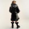 Picture of Caramelo Kids Girls Hooded Rain Mac With Bows & Frill - Black