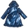 Picture of Caramelo Kids Girls Hooded Rain Mac With Bows & Frill - Navy