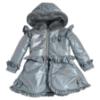 Picture of Caramelo Kids Girls Fur Trim Hooded Peplum Coat - Grey