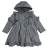Picture of Caramelo Kids Girls Frill Detail Skirted Coat - Grey