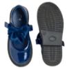 Picture of Caramelo Kids Girls Satin Bow Mary Jane School Shoes - Navy