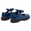 Picture of Caramelo Kids Girls Satin Bow Mary Jane School Shoes - Navy