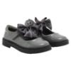 Picture of Caramelo Kids Girls Satin Bow Mary Jane School Shoes - Grey