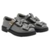 Picture of Caramelo Kids Girls Easy On Double Bow T Bar School Shoes - Grey