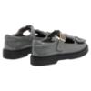 Picture of Caramelo Kids Girls Easy On Double Bow T Bar School Shoes - Grey