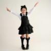 Picture of Caramelo Kids Girls Ra-Ra Frill School Pinafore - Black