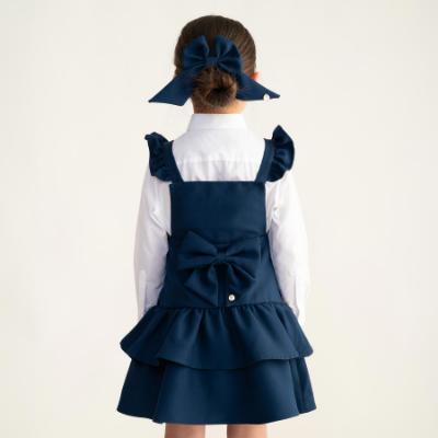 Picture of Caramelo Kids Girls Ra-Ra Frill School Pinafore - Navy