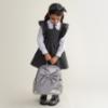Picture of Caramelo Kids Glitter School Bag With Bow - Grey Glitter
