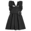 Picture of Caramelo Kids Girls Frill School Pinafore With Bows - Black