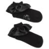 Picture of A Dee BTS Pixie Satin Ruffle Ankle Sock - Black