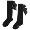 Picture of A Dee BTS Poppy Satin Bow Knee High Sock - Black