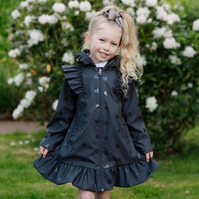 Picture of A Dee BTS Stella Frill Raincoat - Black