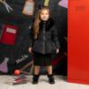 Picture of A Dee BTS Amie Short Jacket Faux Fur Hood - Black