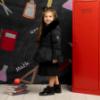 Picture of A Dee BTS Amie Short Jacket Faux Fur Hood - Black
