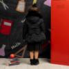 Picture of A Dee BTS Amie Short Jacket Faux Fur Hood - Black