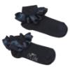 Picture of A Dee BTS Pixie Satin Ruffle Ankle Sock - Navy Blue